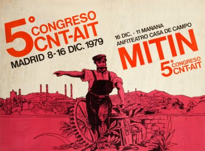 Mitin, 5° congreso CNT-AIT, Madrid, 8-16 dic. 1979